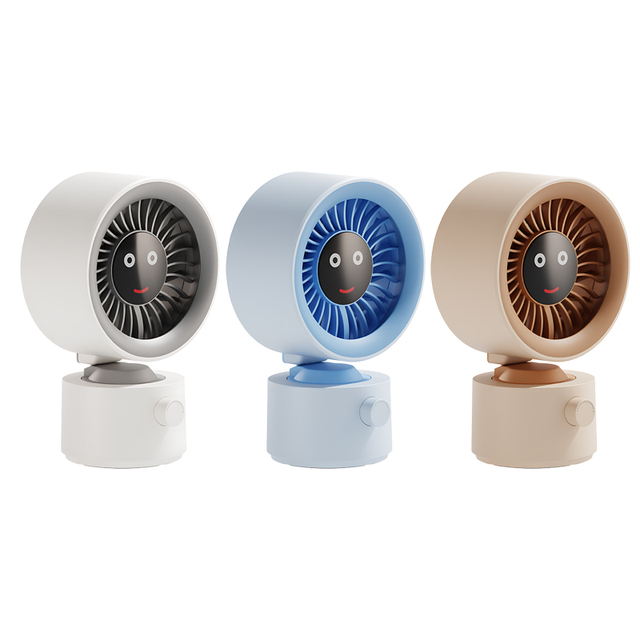 Custom Logo Mini Table Fan USB Rechargeable Portable Desktop Fan CE FCC ROHS Certified Small Fan for Home Office Promotion
