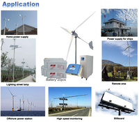 Gtecesg — kit complet de système d'énergie de Turbine à vent, contrôleur de panneau solaire et onduleur, 3kw, 5kw, 10kw, hors réseau électrique