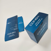 Boîte cadeau pliable en carton ondulé écologique avec impression couleur UV, logo personnalisé, dorure à chaud, emballage recyclable pour kit cosmétique