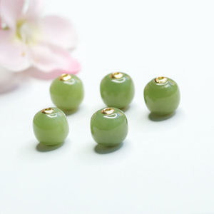 Colgante de Jade Hetian Verde Lulutong con Incrustaciones de Oro de 18k, <span class=keywords><strong>2026</strong></span>, Agente Mayorista en Vivo S1091411 - Product Image 4