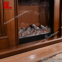 Cheminée artificielle décorative à bois de Guangzhou, cheminée d'intérieur, chauffage électrique