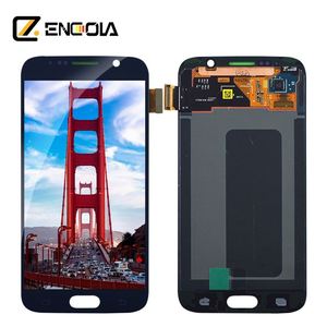 Teléfono Móvil piezas de reparación de LCD para <span class=keywords><strong>samsung</strong></span> Galaxy S6 G920 pantalla LCD con marco de botón de inicio - Product Image 1