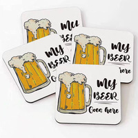 Sous-verres en carton et papier écologiques super absorbants à faible MOQ, logo personnalisé, formes rondes/carrées/octogonales 10x10cm pour boissons