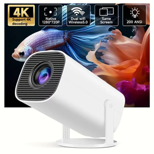 Proyector HY300 Pro Android 11, Cine en Casa Portátil, Proyector de Películas para Exteriores con Altavoz Integrado, Proyector Beamer - Product Image 1