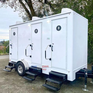 Neuer Maßgefertigter Toilettenwagen 2025 mit 3 Kabinen, Anhänger mit Außendusche und Badezimmer, Porta Potti, Mobile Tragbare Toilette zum Verkauf - Product Image 2