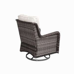 All-Weather UV-Resistant Outdoor Swivel Rocker <strong>Chair</strong> - <strong>High</strong> <strong>Back</strong> 360 Degree Patio Rocking <strong>Chair</strong> Set for <strong>Garden</strong> &amp; Villa - Product Image 6