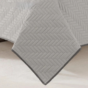 Couvertures Hypoallergéniques Grises en Polyester à Motifs, Lavables en Machine, Couvre-lits Hiver Grand Confort, Taille Queen, Meilleures Ventes - Product Image 5