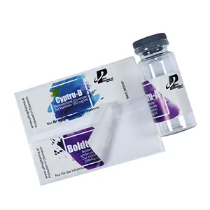 Etiquetas adhesivas para botellas médicas personalizadas, adhesivo impermeable, caja de etiquetas adhesivas para viales farmacéuticos
