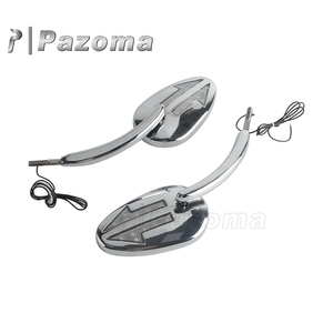 กระจกมองหลังอลูมิเนียมรถจักรยานยนต์พร้อมไฟ LED สำหรับ Harley 1997 + <span class=keywords><strong>Road</strong></span> <span class=keywords><strong>King</strong></span> 2014 + รุ่น flrt <span class=keywords><strong>2015</strong></span> + - Product Image 4