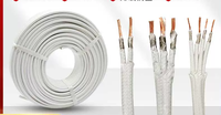 Rouleau GN500-01 de fils chauffants d'isolation de conducteur en cuivre nu torsadé résistant au feu avec du ruban de mica fluoré en fibre de verre