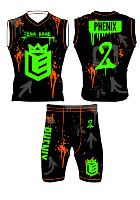 Fabrication sur mesure en gros d'uniformes de football 7 sur 7, ensemble de maillots de compression sublimés, ensemble d'uniformes de flag football avec faible MOQ