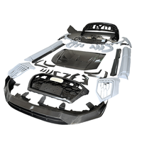 Nouveau kit carrosserie noir semi-carbone M-DRY pour Audi Q8 RSQ8, avec pare-chocs avant et arrière et jupes latérales