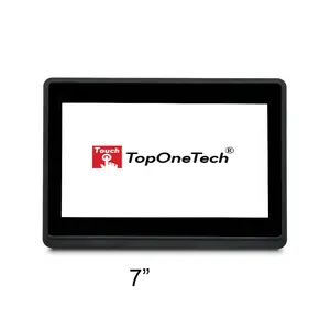 Toponetech 7 "su geçirmez dokunmatik ekran monitör ip67 teknoloji