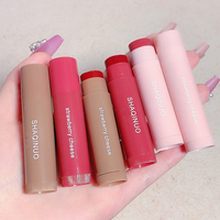 SHAQINUO Mirror Lip Jelly Vegan Pelembap Anti-Kering Lip Gloss Mudah Diwarnai Cherry Jelly Lipstick Set
