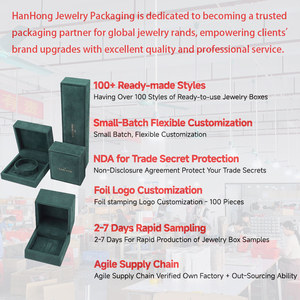 Оптовая продажа: Фабричная упаковка для ювелирных изделий (подвески, браслеты, серьги, кольца), коробки для украшений с индивидуальным логотипом, горячее тиснение, замша, бархат, белые шкатулки для украшений - Product Image 5