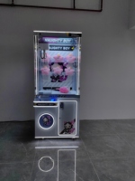 Peluche LED personnalisable à l'échelle du magasin Machine à grue à griffes Mini machine à poupées à 4 joueurs avec accepteur de billets