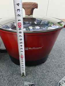 Meilleures ventes sur le marché africain, pot à shabu shabu Hoffmans 9L, 1600W, chauffage rapide, design avec poignée en bois, couleur rouge et noir - Product Image 4