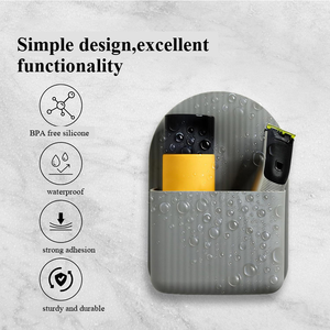 Silicone Waterproof Durable Shower Caddy and Toiletry <strong>Holder</strong> Stand with Toothbrush <strong>Holder</strong> and <strong>Bath</strong> <strong>Toys</strong> Organizer Bathroom Shelf - Product Image 3