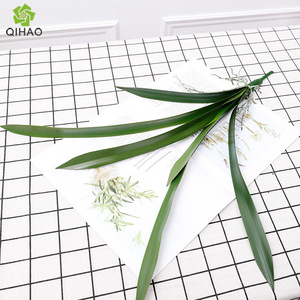 QIHAO Artificial Orchid Leaves Soft PVC High Simulation Home Decoration Living Room <b>Ornaments</b> - Product Image 3