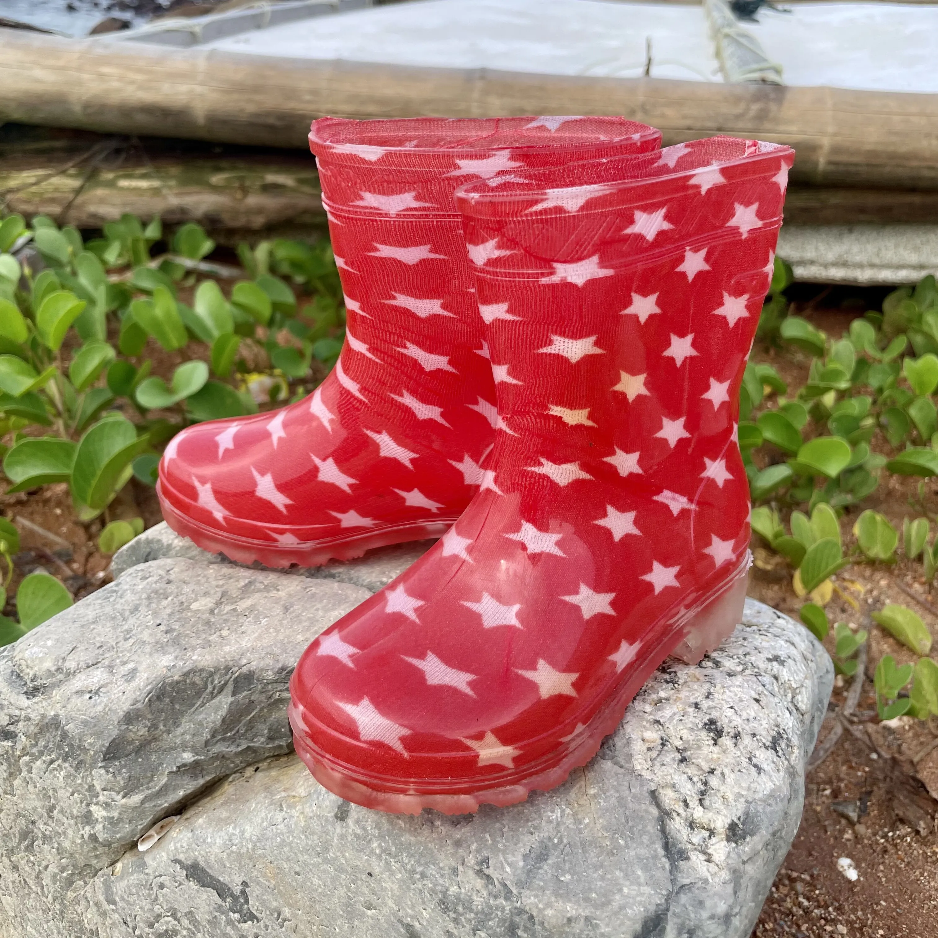 Rubber PVC Insulated Slip-On Waterproof 2021 kids rain boots
