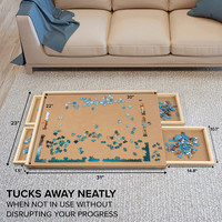 Grande Table de Puzzle Portable à 4 tiroirs, nouvelle collection, planche de Puzzle en bois, 1000 pièces