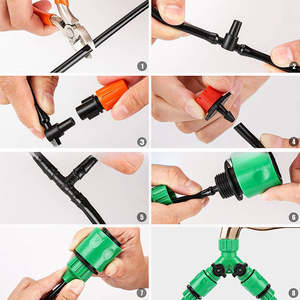 Kit de Riego por Goteo, Tubería de 49 Pies, 50 Goteros, Sistema de Riego Automático, Microaspersor de Jardín, Fácil Instalación, Plástico PVC - Product Image 3