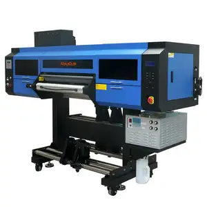 Worldcolor 60Cm Uv Dtf Sticker Printer Met Laminator 3 Kop Cmyk Witte Vernis Uv Dtf Cup Wrap Transfers Drukmachine