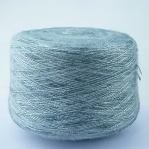 Ventes de fil moelleux 35% Métallique 20% Polyester 27% Acrylique 10% Nylon 8% Fil fantaisie en laine mélangée