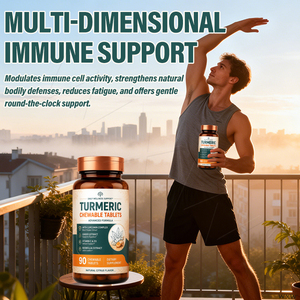 High Absorption <strong>Curcumin</strong> <strong>Turmeric</strong> Chewable <strong>Tablets</strong> Black Pepper Antioxidant Supplement for Joint Comfort Daily Body Wellness - Product Image 1