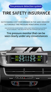 Système de surveillance de la pression des pneus sans fil à énergie solaire Surveillance de la pression des pneus automobile avec 4 capteurs internes - Product Image 3