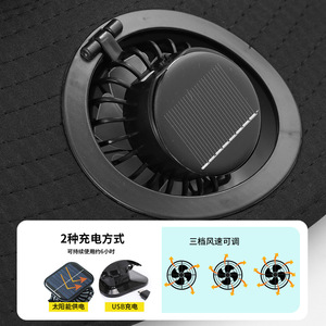 Độ Bền Cao Năng Lượng Mặt Trời <span class=keywords><strong>Fan</strong></span> <span class=keywords><strong>Cap</strong></span> Không Thấm Nước Cotton Polyester Dome Ngư Dân Câu Cá Hat Cạnh Lớn Mặt Trời Bảo Vệ Sạc Chức Năng - Product Image 5