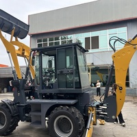 35L 4x4 Backhoe Loader Konstruksi untuk Penggalian, Pemuatan, Penanganan Material, dan Proyek Pedesaan Mesin 72kW