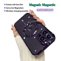 Étui de téléphone magnétique transparent en TPU durable et élégant, résistant aux chocs et à l'eau, avec support magnétique pour 15 Pro Max Eagle Eye