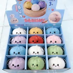 Llavero de Peluche con Diseño de Bollo al Vapor, Marca JO, Material TPE, Relajante y Divertido, Regalo Decorativo para Niños y Adultos - Product Image 1