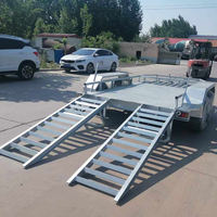 Remorque sur mesure galvanisée à chaud pour machines, excavatrices, avec rampes de chargement pour le transport de voitures, VTT et mini-excavatrices