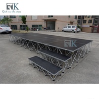 Plateforme en bois 4 pieds x 4 pieds pour spectacles, scène stable et démontable