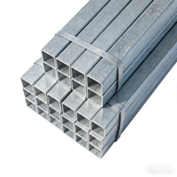 Tube carré en acier galvanisé à chaud pour poteau de clôture, longueur 6 mètres, tube sectionnel creux soudé ERW, support OEM ODM