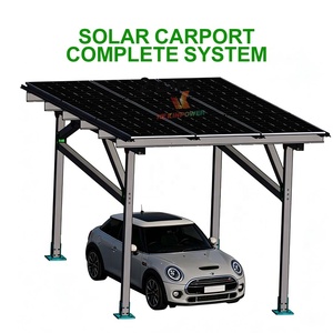Abri solaire pour voiture à structure tubulaire carrée, installation simple et structure stable - Product Image 2