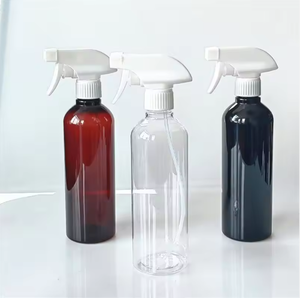 Black PET Plastic Trigger Spray <b>Bottle</b> 500ml Cylinder Shape Household Cleaner Pump Sprayer Empty Container - Product Image 4