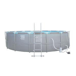 Piscina Plegable Redonda y Profunda de PVC Pro <span class=keywords><strong>Deluxe</strong></span>, Fácil de Instalar, para Uso Familiar - Product Image 3