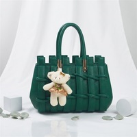 Nouveauté : Sac à main pour femme tissé à la main, grande capacité, sac à bandoulière en cuir PU tendance, sac fourre-tout de luxe pour la vente en gros