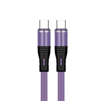 Câble de charge rapide USB C vers Type-C PD60W 100W pour téléphone portable, 1 mètre, 2 mètres