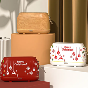 Décorations d'ambiance de Noël Effet de flamme Humidificateur muet Huile Essentielle Diffuseur d'arôme de Noël Addible - Product Image 4