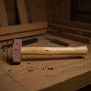 Martillo de madera de 390 mm de longitud para carpintería y uso general - Product Image 3