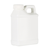 Récipient HDPE noir direct d'usine 150-200ml avec capuchon à double verrouillage, pot de col de 47mm bouteille de supplément