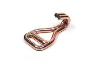 خطاف مزدوج على شكل حرف J احترافي مقاس 2 بوصة (50 مم) بحمولة 5000 كجم، مطلي بالزنك الأصفر مع مثبت، تشطيب عادي للاستخدام في صناعة السيارات - Product Image 4