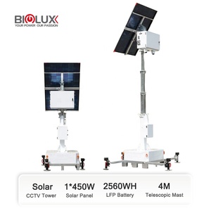 Cámara de Seguridad Solar BIGLUX de Última Generación con Red 4G, Torre Solar Starlink con Orificios para Eventos BL1P-L4MHGS0B, Energía Solar - Product Image 4