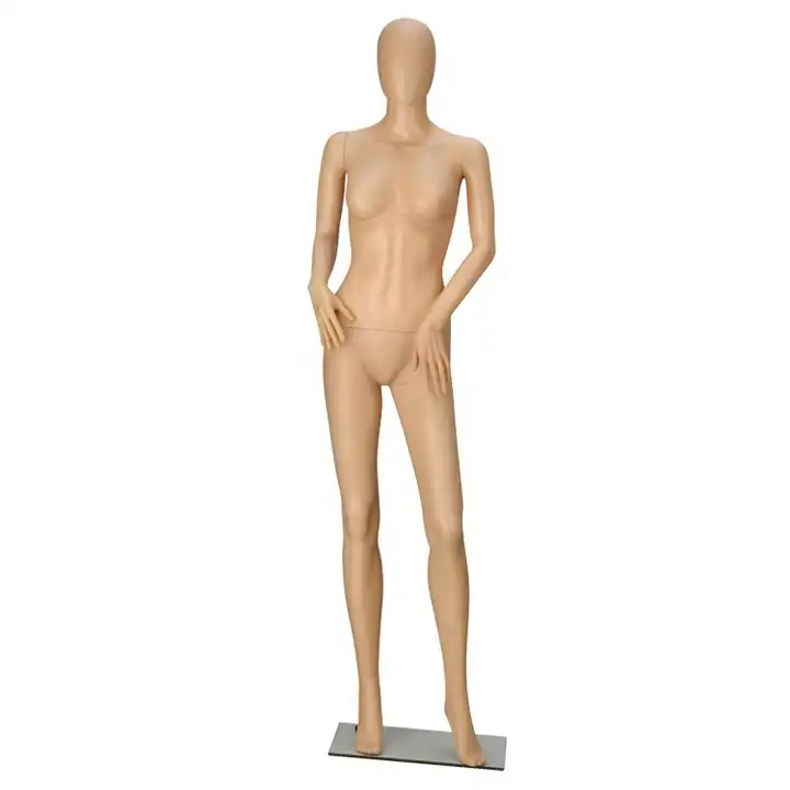 Adjustable Female Mannequin Realistic Full Body Dress Form Display With  Base