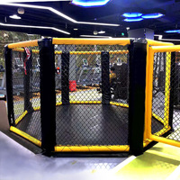 Équipement de fitness intérieur commercial couverture de toile boxe UFC atterrissage MMA cage de combat octogonale pour centre de gymnastique