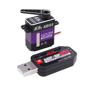 Agfrc a20cls 7.5kg mô-men xoắn cao 21g HV 8.4V thép bánh 0.08 giây coreless Mini kỹ thuật số lập trình servo scx24 1/24 Xe Robot - Product Image 3